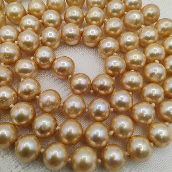 Carolee 18" faux pearl necklace with clasp vintage - Picture 10 of 10